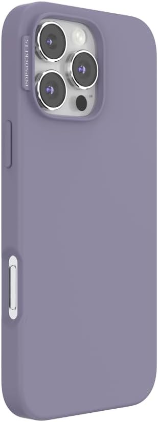 PopSockets iPhone 16 Pro Max Phone Case with MagSafe, Wireless Charging Compatible, Purple - Dusk