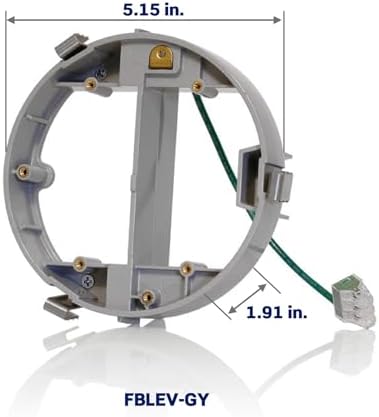 Leviton Leveling Ring for Concrete Floor Box System, FBLEV-GY, Gray