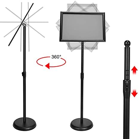 GUOHONG 2Pack Sign Stand 11x17 Inch, Adjustable Floor Standing Sign Holder