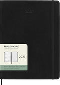 Moleskine 2027 12-Month Weekly Planner, XL, Black, Softcover