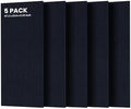 TO-TH Acoustic Panels High Density Soundproof Wall Panels 5 Pack, Navy Blue