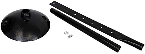 Cast Iron Sign Base By SmartSign | 17” Od Stand With 4’ Post And Sign Bolts & Nuts