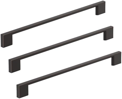 Amerock 10BX37135ORB | Oil Rubbed Bronze Cabinet Pull | 10-1/16 inch (256mm) Center-to-Center | 30 Pack | Cityscape | Furniture Hardware