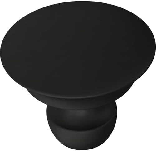 Franklin Brass 10 Pack Matte Black Cabinet Knobs 1-3/16 inch (30mm) Kitchen Cabinet Handles and Drawer Knobs for Cupboards, Dressers, Furniture, Bathroom Vanity |Medici