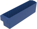 Akro-Mils 31148 AkroDrawer Stackable Plastic Storage Drawer Storage Bin, (17-5/8-Inch x 3-3/4-Inch x 4-5/8-Inch), Blue, (6-Pack)