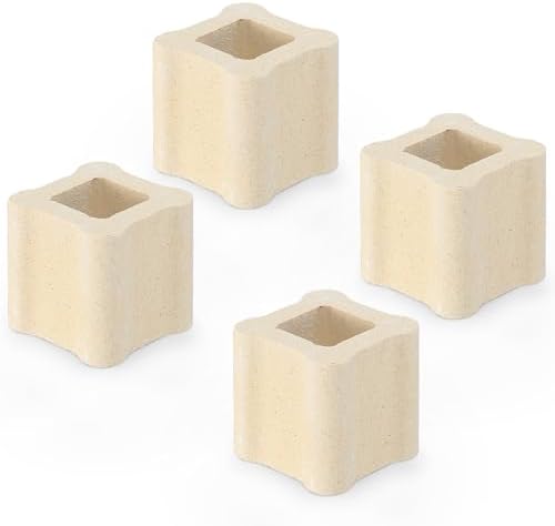Nuanchu 4 Pack Kiln Post High Alumina Kiln Posts, 1/2 x 1"