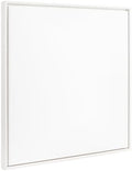 Kate and Laurel Sylvie Blank Framed Canvas Wall Art; 30x30 White Beaded; Vintage Modern Empty Canvas for Paint-Your-Own Art; Ready to Paint Premium Canvas Already Framed