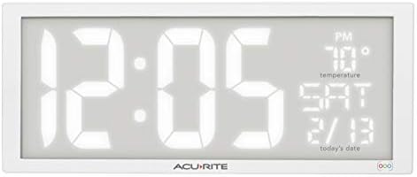 AcuRite Digital Clock, 14.5-Inch / Multicolor