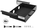 VEVOR Under Desk Drawer Slide Out, 13 inch Attachable Desk Drawer for Sit Stand Workstation, Hidden Under Counter Drawers for office Home, Black