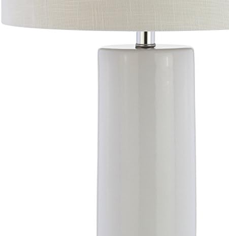 JONATHAN Y Dallas LED Table Lamp Ceramic Metal 31.5", White/Chrome