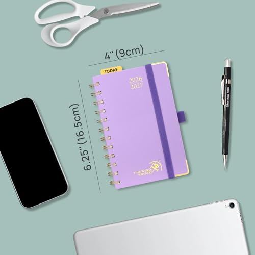 POPRUN Pocket Calendar 2026-2027,6.5" x 3.5" Pocket Planner