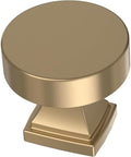 Franklin Brass 10 Pack Champange Bronze Cabinet Knobs 1-1/16 inch (27mm) Kitchen Cabinet Handles and Drawer Knobs for Cupboards, Dressers, Furniture, Bathroom Vanity |Tiered Foot