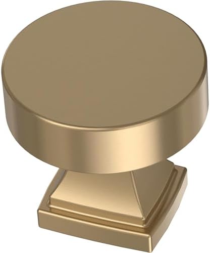 Franklin Brass 10 Pack Champange Bronze Cabinet Knobs 1-1/16 inch (27mm) Kitchen Cabinet Handles and Drawer Knobs for Cupboards, Dressers, Furniture, Bathroom Vanity |Tiered Foot