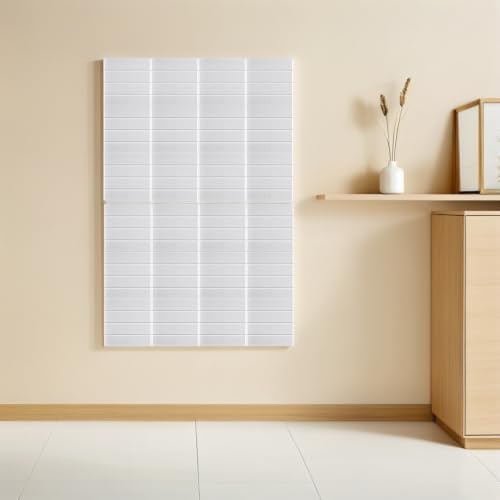 12pcs White Polyester Fiber Bulletin Boards with Soundproof and Self-Adhesive Features, Modern Aesthetic Pin Boards for Walls, for Commercial Spaces and Offices