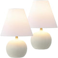 JONATHAN Y Asher 18.25" Gourd LED Table Lamp, Matte Cream, Set of 2