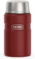 THERMOS Stainless King Vacuum-Insulated Food Jar, 24 Ounce, Matte Red