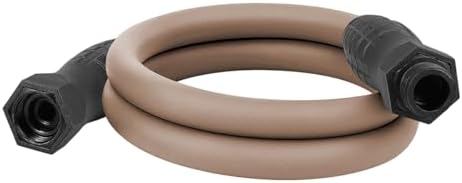 Flexzilla Colors SwivelGrip Garden Hose 5/8 in. x 5 ft., Lightweight All-Weather Water Hose, Durable and Flexible, Leak-Free Connections, Brown Mulch