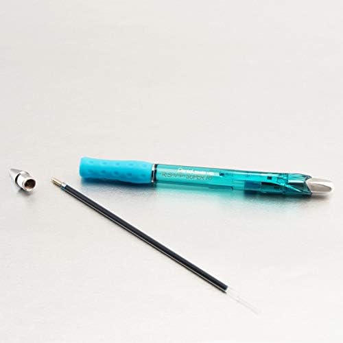 Pentel RSVP Super RT Ballpoint Pen, (1.0mm) Medium Line, Sky Blue Ink, Box of 12 (BX480-S)