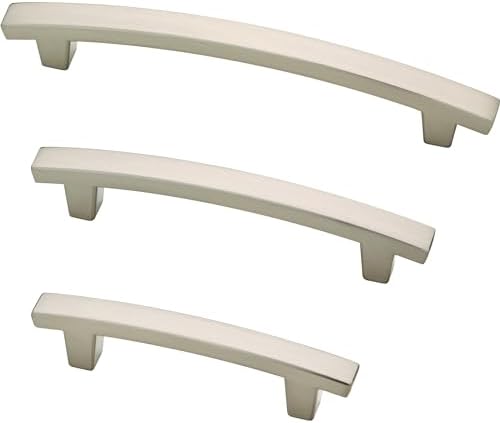 Franklin Brass (10-Pack) – Brushed Nickel Cabinet Handles, 3 Inch Hole Center, Pulls for Drawers, Kitchen Cabinet Door, Dressers | Pierce
