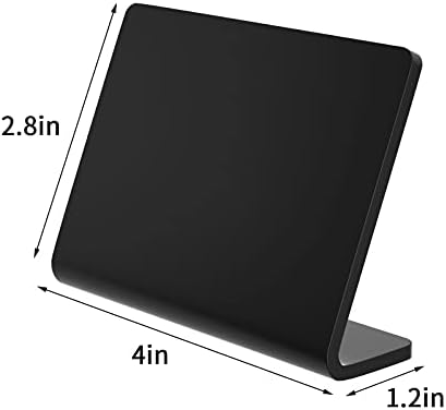 AITEE 20 Pack Acrylic Mini Chalkboard Signs Small Blackboards L-Shaped