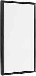 Kate and Laurel Sylvie Blank Framed Canvas Wall Art; 14x26.5 Black; Modern Empty Canvas for Paint-Your-Own Art; Ready to Paint Premium Canvas Already Framed