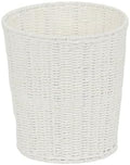 Household Essentials White Paper Rope Waste Basket Trash Bin for Bathroom, Bedroom, Office ML-7192