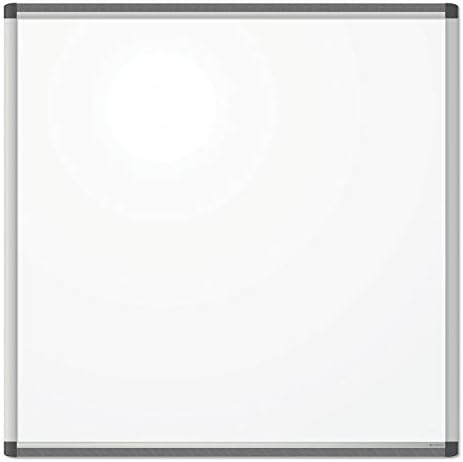 U Brands Dry Erase White Board, 36" x 36", Magnetic, Aluminum PINIT Frame