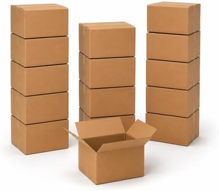 BOX USA Medium Moving Boxes 18"L x 14"W x 12"H 15-Pack - Corrugated Cardboard Box for Shipping, Mailing, Packing, Packaging and Storage