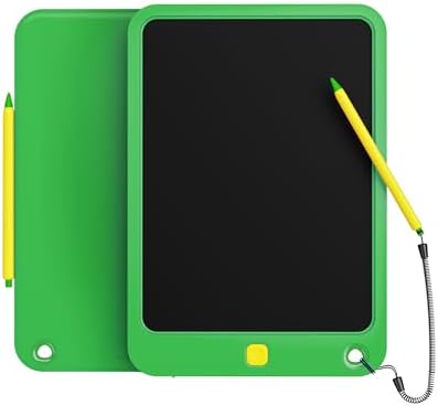 LCD Writing Tablet 10 Inch, Toys for 3 4 5 6 7 8 9 10 Year Old Boys Girls, Colorful Doodle Board Drawing Tablet, Gift for Boys Toddlers Age 3-12 Years, Memo Board, Drawing Pads with Lanyard (Green)