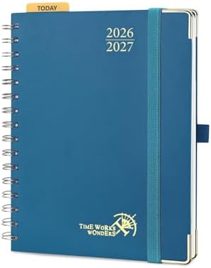 POPRUN 2026-2027 Weekly Planner 6.25" x 8.5" Weekly and Monthly Planner