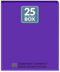 C-Line Classroom Connector School-to-Home Folders, Purple, 25 per Box (32009)