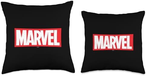 Marvel Classic Red Brick Logo Throw Pillow