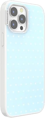 PopSockets iPhone 13 Pro Max Phone Case w/MagSafe- Sweet Heart Blue | Magnetic, Wireless Charging, Camera & Drop Protection, Blue, Phone, Women