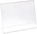 Azar Displays 112719 10" W x 8" H Horizontal L-Shaped Sign Holder-10pk