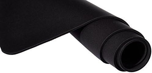 Amazon Basics Large Extended Computer Rectangular Mouse Pad, 16.7 x 35.7 inch, Black