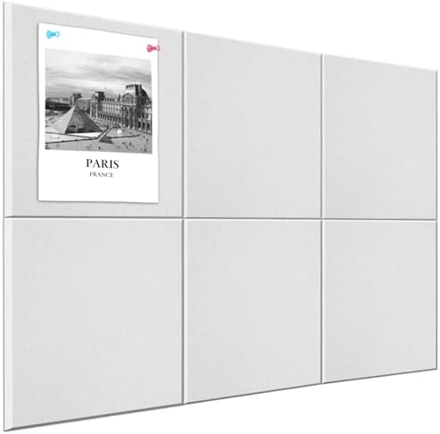 36" x 24" Felt Bulletin Board & Cork Board Alternative, Warm White