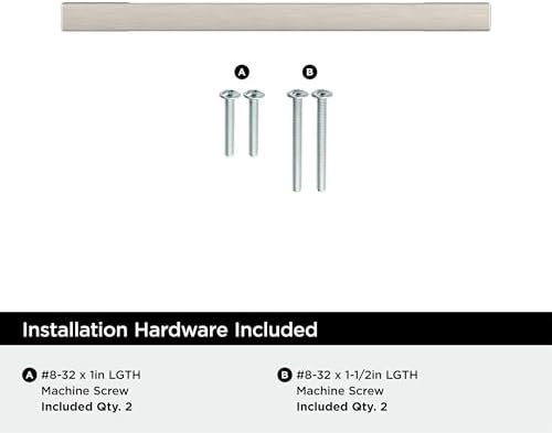 Amerock 25 Pack 3-3/4" Cityscape Satin Nickel Drawer Pull