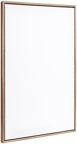 Kate and Laurel Sylvie Blank Framed Canvas Wall Art, 28x38 Gold Beaded, Vintage Modern Empty Canvas for Paint-Your-Own Art, Ready to Paint Premium Canvas Already Framed
