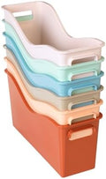 Really Good Stuff Easy Carry Storage Bins, Set of 6 Boho Colors