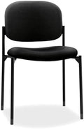 HON Scatter Guest Chair, Armless Office Chairs, Fabric, Black