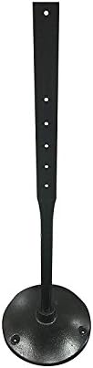 SmartSign Cast Iron Base, Heavy-Duty Stand with 4 Feet Post Kit, Indoor/Outdoor Use, Easy to Carry, 14-inch Diameter Stand for Sign Installation, Bolts & Nuts Included, Black