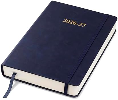 Wykeham's Executive 2026-27 Daily Journal Planner – Customization Available – Mid-Year Academic Diary – July 2026 to June 2027 (Royal Blue, 8.5"×5.5")