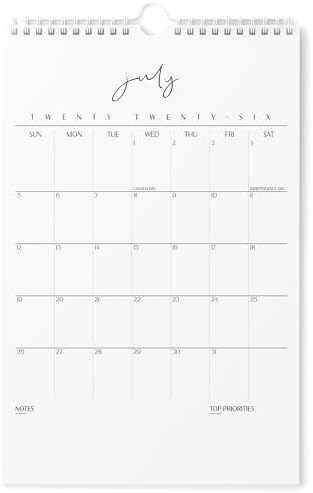 Karto Wall Calendar 2026-2027 11x17 in - Cursive 3.0