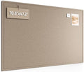 Fluxynara 70.8" x 47.2" Large Bulletin Board, Taupe
