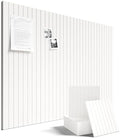 Fluxynara 48" x 36" Large Felt Bulletin Board, Milky White