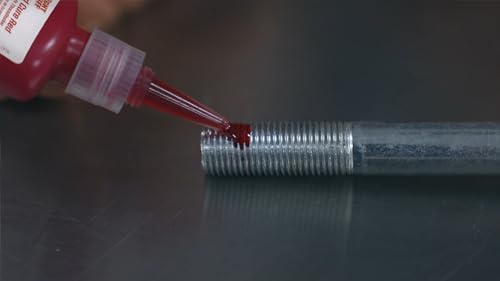 Permatex The Right Stuff Rapid Cure Red Threadlocker 27251, Works on Oily & Dirty Fasteners, Automotive, Industrial & Hardware Use, Sets in 15m Cures in 4h, 10 ml