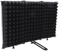 Foldable Soundproof Vocal Booth 3 Panel Desktop Isolation Booth for Podcast Studio Recording (3 panel)