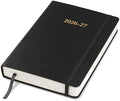 Wykeham's Executive 2026-27 Daily Journal Planner – Customization Available – Mid-Year Academic Diary – July 2026 to June 2027 (Black, 8.5"×5.5")