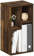 Furinno DALY Book Shelf, 3-Cube Bookshelf, Cube Storage Organizer Bookcase with Irregular Compartments, 9.4 x 11.7 x 21.3, for Living Room, Bedroom, Home Office, Amber Pine
