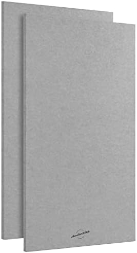 Acoustic Panels, 2 Pack, Large, 46" x 23", Mid Grey